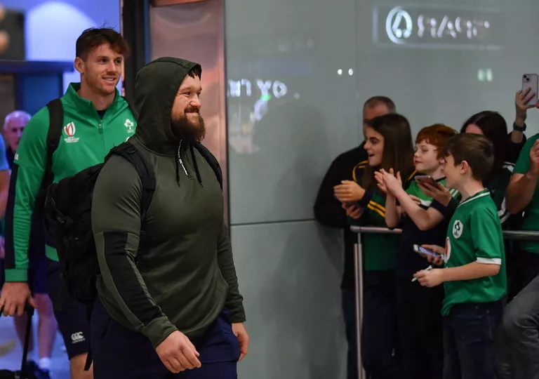 ireland rugby squad dublin airport rugby world cup return