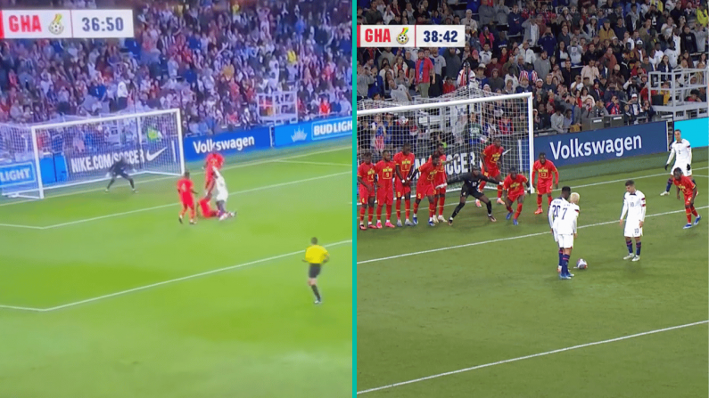 USA Score From Indirect Free-Kick Awarded For Bizarre Reason In Win Over Ghana