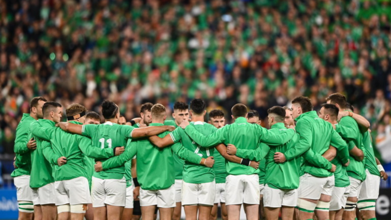 Combined Player Ratings For Ireland Rugby Squad At The 2023 World Cup