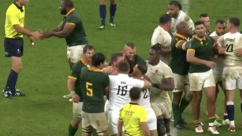 New Footage Shows Reason for Altercation After Full Time in England v South Africa
