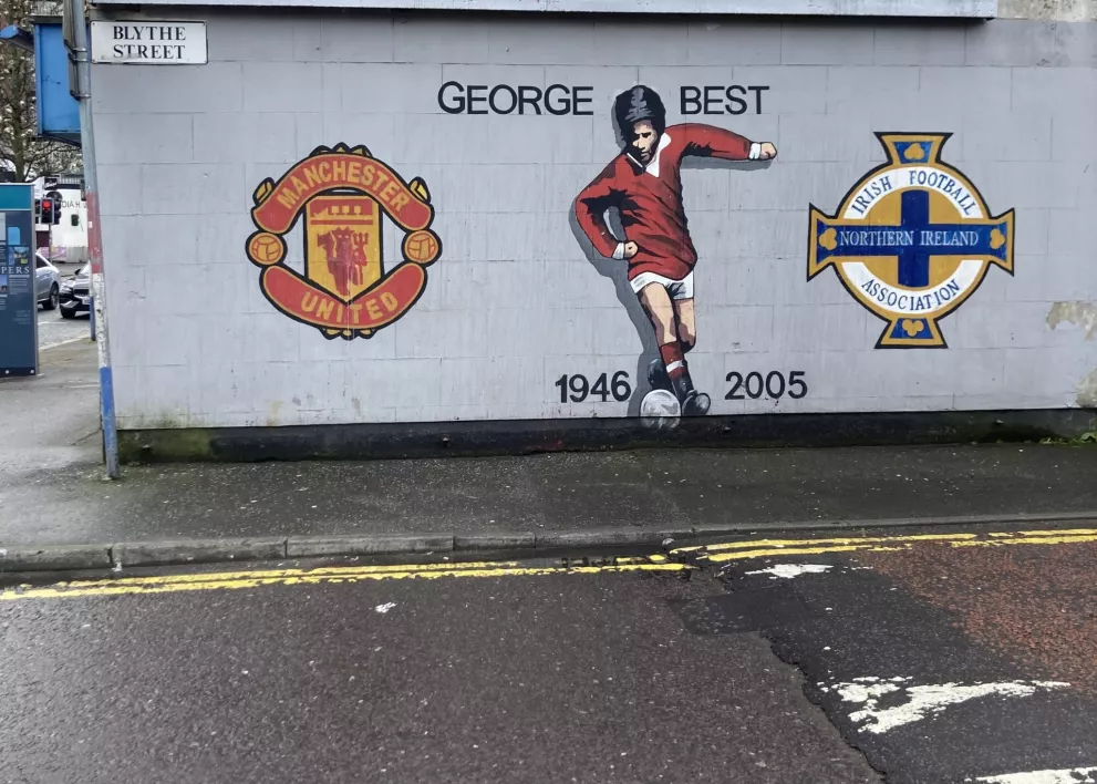 George Best mural Northern Ireland Manchester United