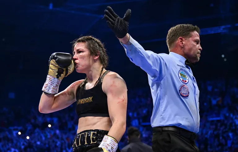 Chantelle Cameron's Trainer Complains About Ref After Katie Taylor Win ...