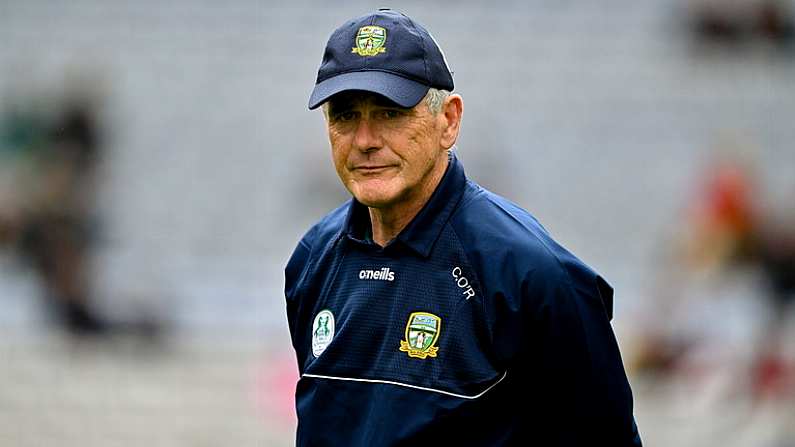 15 July 2023; Meath manager Colm O'Rourke before the Tailteann Cup Final match between Down and Meath at Croke Park in Dublin. Photo by Brendan Moran/Sportsfile