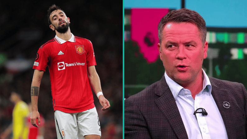 Michael Owen Points Out Big Issue With Bruno Fernandes After Petulant Yellow Card