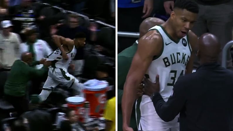 Giannis Furiously Races After Pacers Players to Get Game Ball