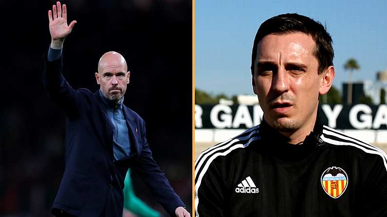 Erik Ten Hag's Manchester United Record Now Mirrors Gary Neville Valencia Calamity