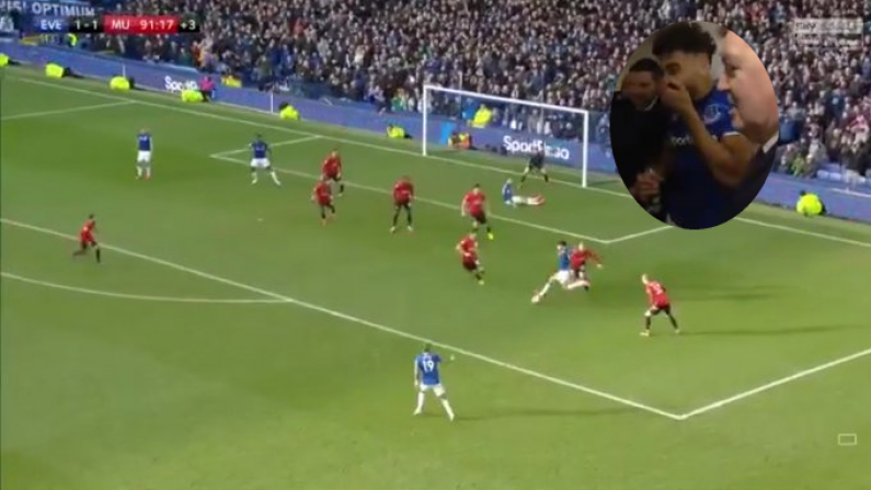 Watch: Calvert-Lewin Astonished To Watch Replay Of Disallowed Goal