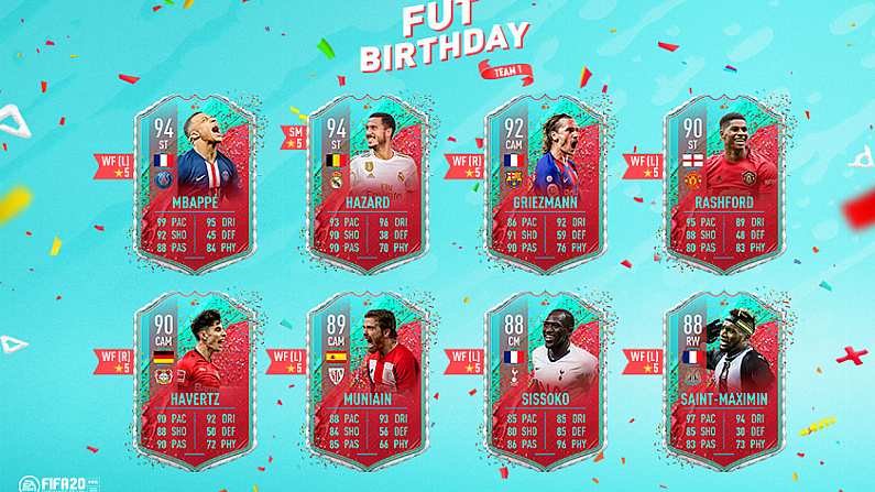 FUT Birthday Has Finally Arrived On FIFA 20 Ultimate Team With A Twist