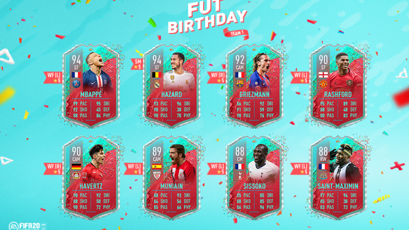 FUT Birthday Has Finally Arrived On FIFA 20 Ultimate Team With A Twist