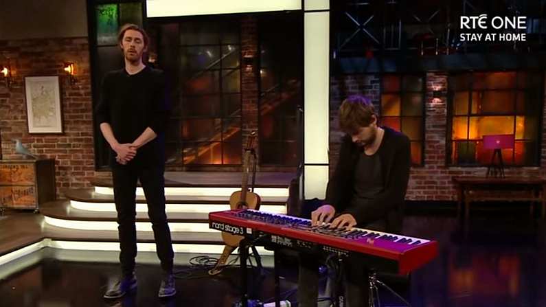 Watch: Hozier Gives Emotional Rendition Of The Parting Glass On Late Late Show