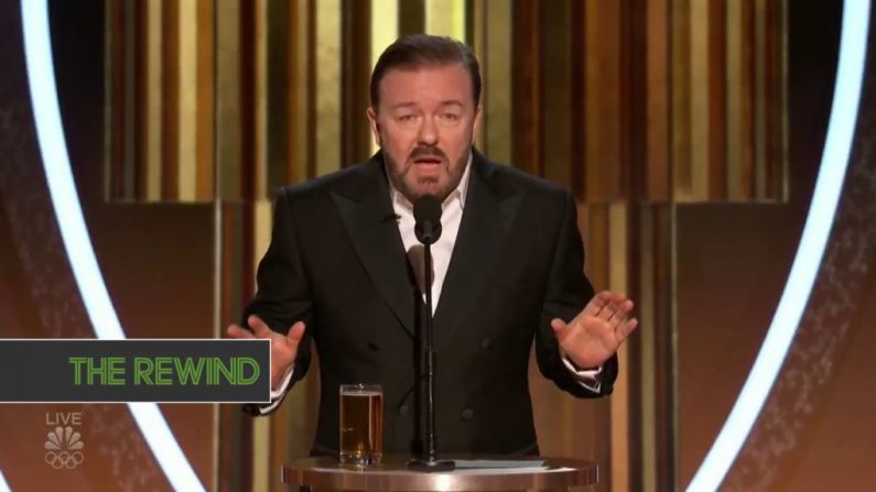 Ricky Gervais Roasts Hollywood In Golden Globes Monologue