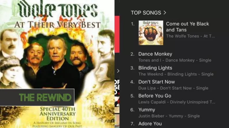 'Come Out Ye Black And Tans' Is Number One On The UK iTunes Charts