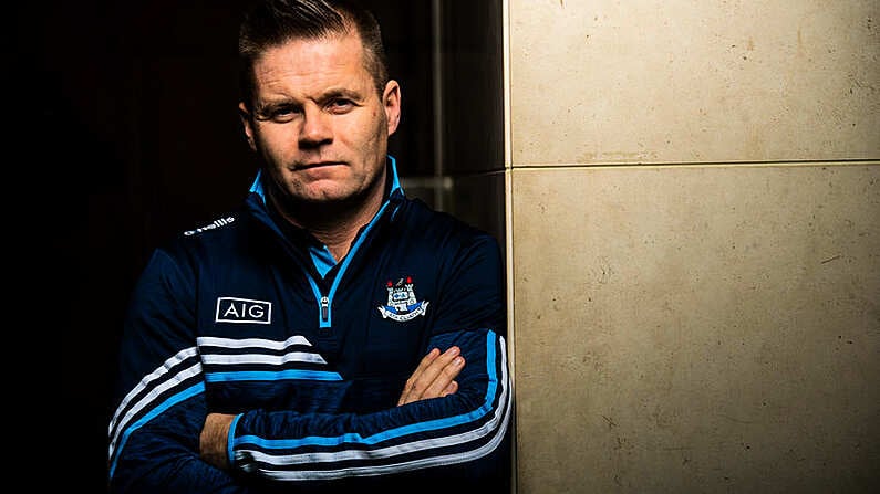 10 January 2020; New Dublin football manager Dessie Farrell was in AIG HQ today to help launch their New Year offer of 20% Off Car Insurance at www.aig.ie. Photo by Ramsey Cardy/Sportsfile