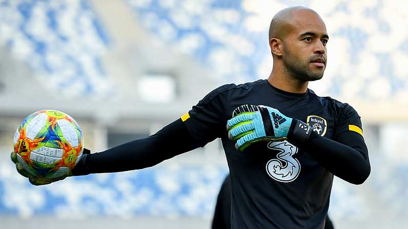 11 October 2019; Darren Randolph during a Republic of Ireland training session at the Boris Paichadze Erovnuli Stadium in Tbilisi, Georgia. Photo by Seb Daly/Sportsfile