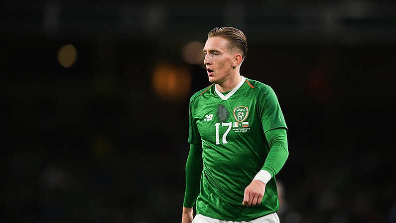 10 September 2019; Ronan Curtis of Republic of Ireland following the 3 International Friendly match between Republic of Ireland and Bulgaria at Aviva Stadium, Dublin. Photo by Eoin Noonan/Sportsfile