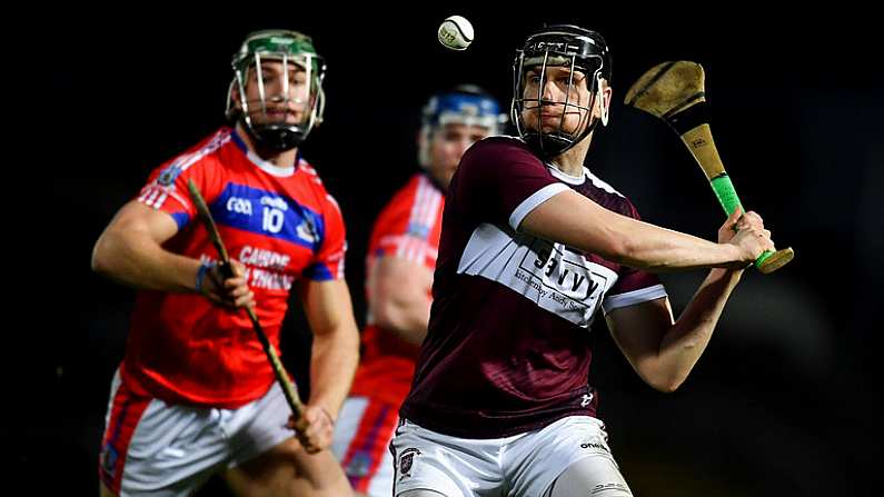 5 January 2020; Dan McCormack of Borris-Ileigh in action against Fintan Burke of St Thomas' during the AIB GAA Hurling All-Ireland Senior Club Championship semi-final between St Thomas' and Borris-Ileigh at LIT Gaelic Grounds in Limerick. Photo by Piaras O Midheach/Sportsfile