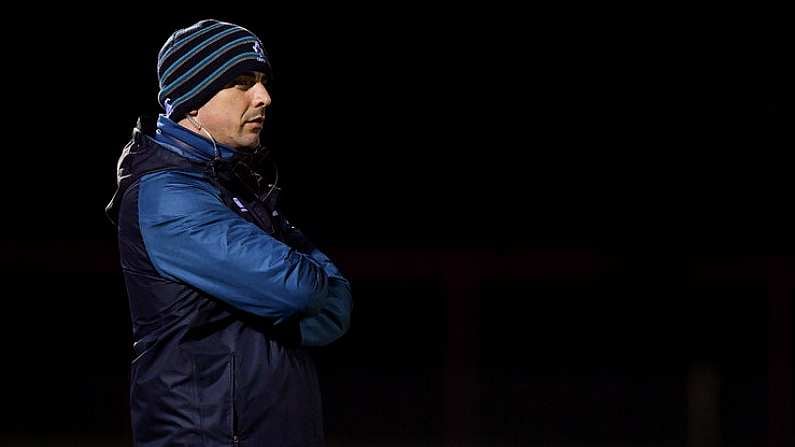 8 February 2019; Ireland head coach Noel McNamara prior to the U20 Six Nations Rugby Championship match between Scotland and Ireland at Netherdale in Galashiels, Scotland. Photo by Brendan Moran/Sportsfile