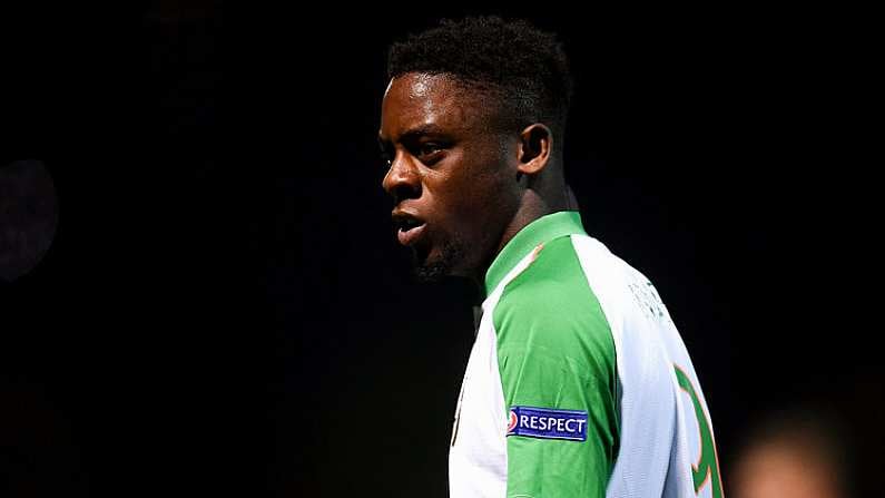 21 July 2019; Jonathan Afolabi of Republic of Ireland during the 2019 UEFA U19 European Championship Finals group B match between Republic of Ireland and Czech Republic at the FFA Academy Stadium in Yerevan, Armenia. Photo by Stephen McCarthy/Sportsfile