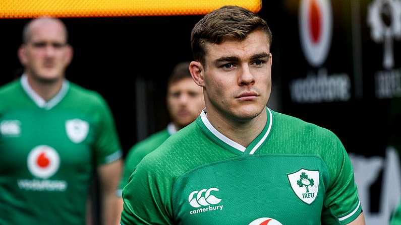 31 January 2020; Garry Ringrose during the Ireland Rugby captain's run at the Aviva Stadium in Dublin. Photo by Ramsey Cardy/Sportsfile