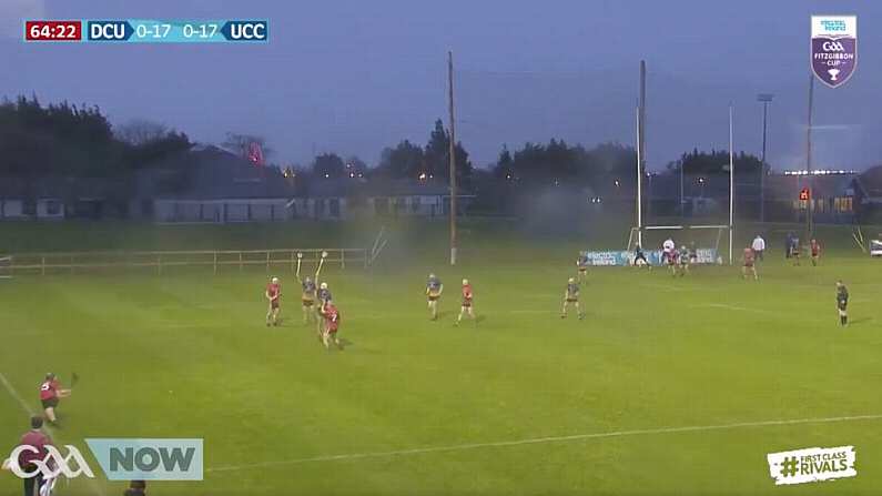 Watch: UCC's Mark Coleman Points Last Minute Sideline Cut To Win Fitzgibbon Semi-Final