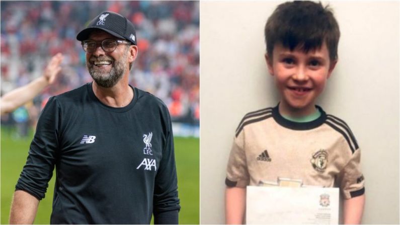 Jurgen Klopp Writes Letter To United Mad Donegal Youngster Who Begged Him To Lose A Match