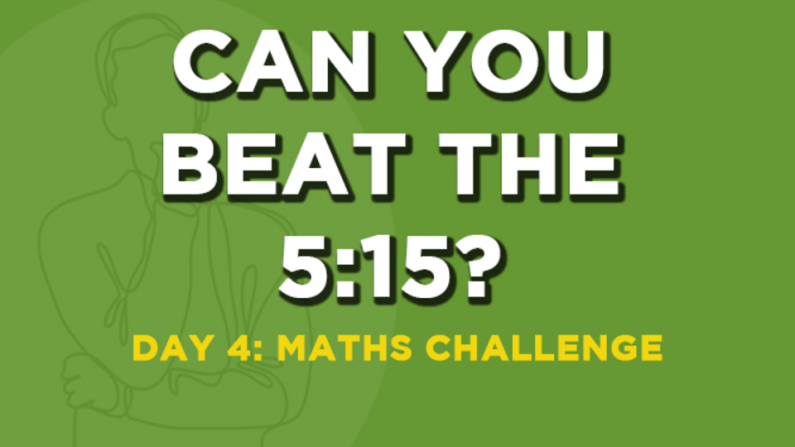 Beat The 5:15 - Solve This Sports Maths Challenge