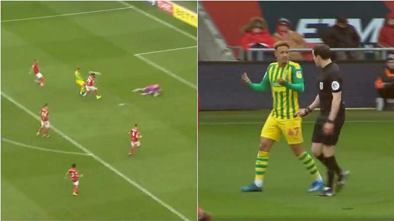 Callum Robinson Has Scored The Luckiest Goal You're Likely To See