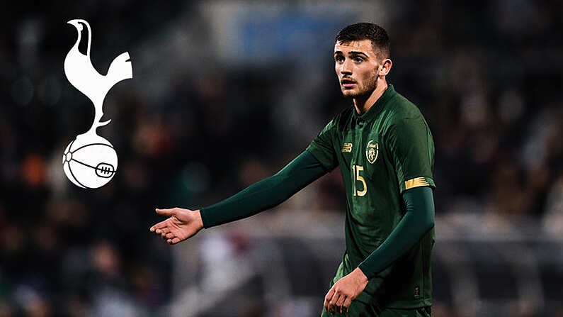 19 November 2019; Troy Parrott of Republic of Ireland during the UEFA European U21 Championship Qualifier match between Republic of Ireland and Sweden at Tallaght Stadium in Tallaght, Dublin. Photo by Eoin Noonan/Sportsfile