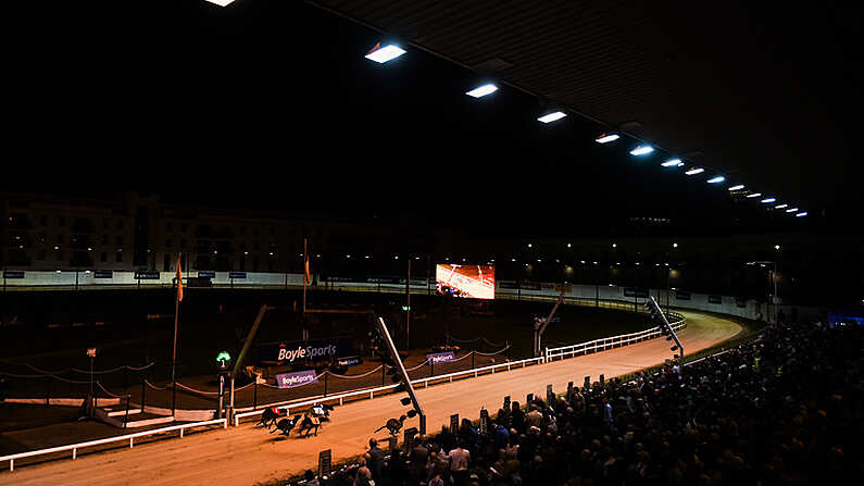 22 September 2018; A general view during the Download The Fastest Ever Boylesports App Open 525 at Shelbourne Park in Dublin. Photo by Harry Murphy/Sportsfile