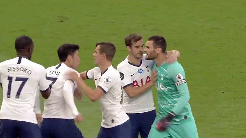 Watch: Son And Lloris Have To Be Separated During Halftime Confrontation