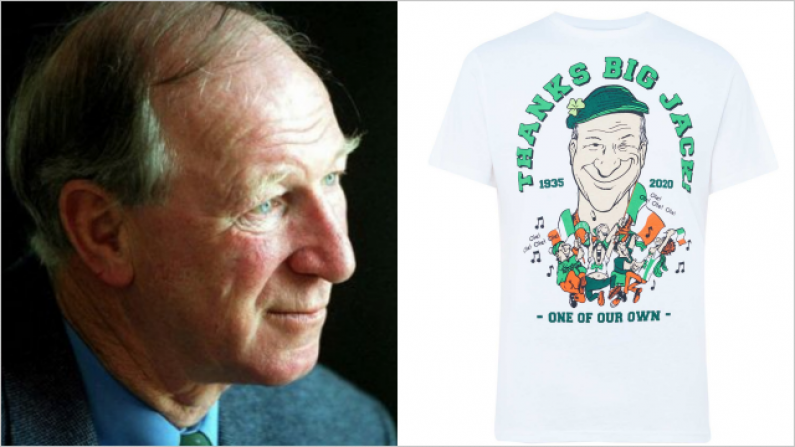 Penneys Selling Special Jack Charlton T-Shirt With Profits Going To Irish Cancer Society