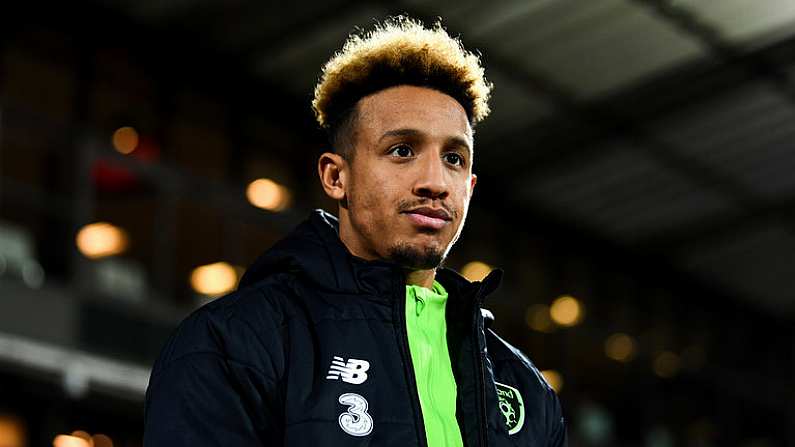 19 November 2018; Callum Robinson of Republic of Ireland during the UEFA Nations League B group four match between Denmark and Republic of Ireland at Ceres Park in Aarhus, Denmark. Photo by Stephen McCarthy/Sportsfile