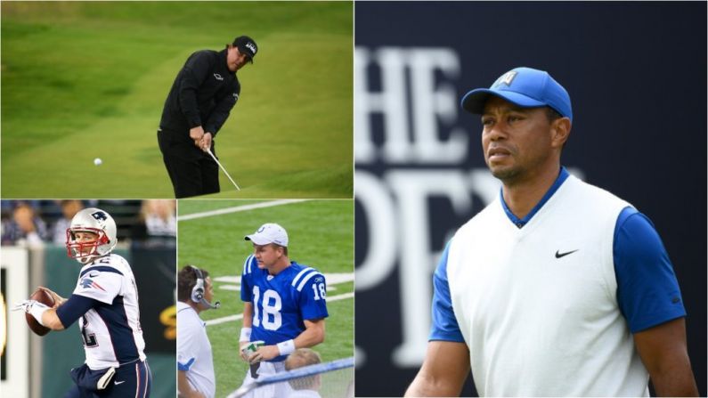 Report: Woods & Mickelson To Broadcast Charity Round With Tom Brady & Peyton Manning