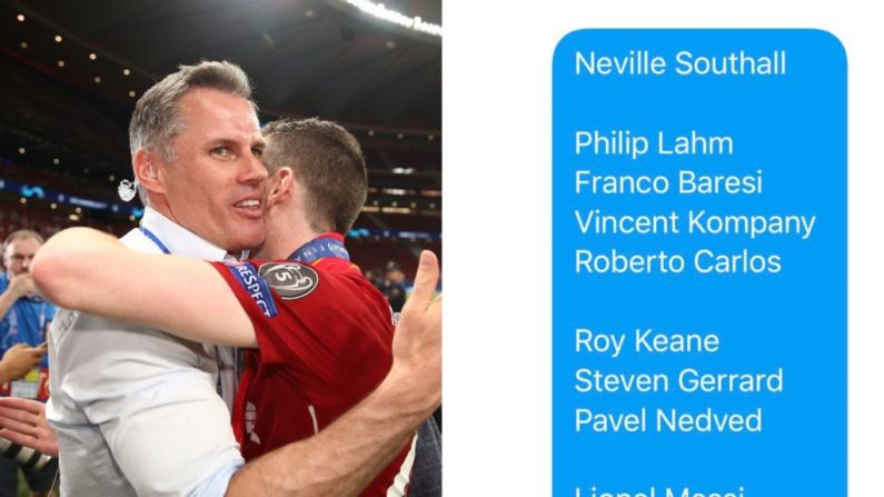 This Football XI Challenge Shared By Jamie Carragher Is Driving People Mad