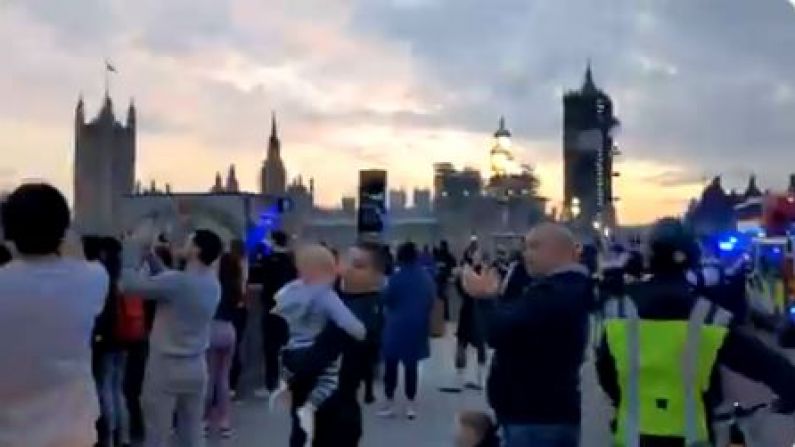 Watch: Westminster Bridge Thronged With Clappers Ignoring Social Distancing Guidelines