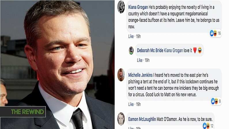 The People Of Dalkey Want The US Media To Leave Matt Damon Alone