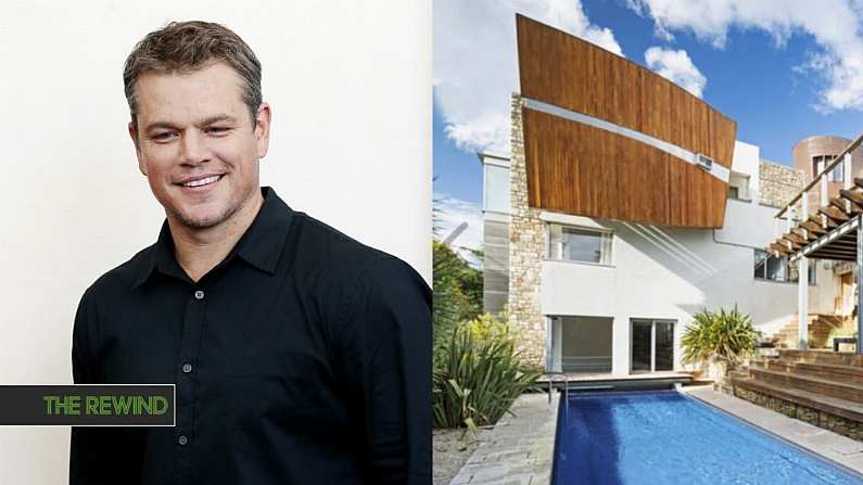 Matt Damon Is Living In The Luxurious Home Of An Irish Sports Star