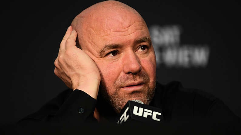 6 October 2018; UFC President Dana White during the post fight press conference following UFC 229 at T-Mobile Arena in Las Vegas, Nevada, USA. Photo by Stephen McCarthy/Sportsfile