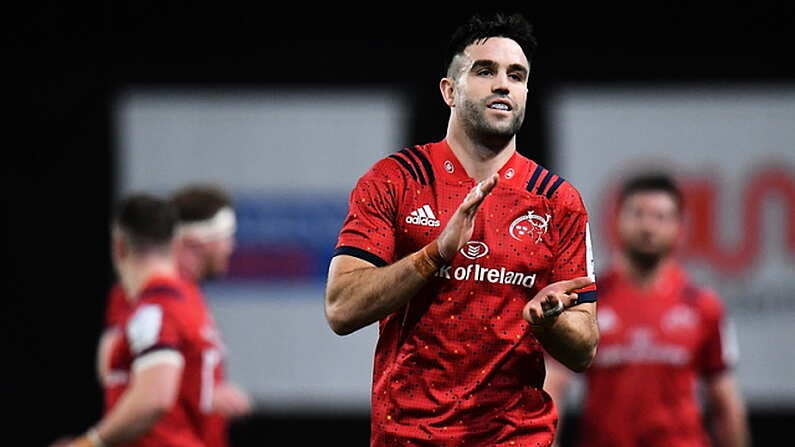 12 January 2020; Conor Murray of Munster during the Heineken Champions Cup Pool 4 Round 5 match between Racing 92 and Munster at Paris La Defence Arena in Paris, France. Photo by Seb Daly/Sportsfile