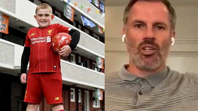 Jamie Carragher Sends Video Message To Heroic Young Dubliner