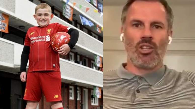 Jamie Carragher Sends Video Message To Heroic Young Dubliner