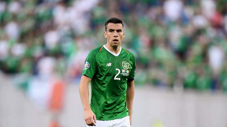 12 October 2019; Seamus Coleman of Republic of Ireland during the UEFA EURO2020 Qualifier match between Georgia and Republic of Ireland at the Boris Paichadze Erovnuli Stadium in Tbilisi, Georgia. Photo by Stephen McCarthy/Sportsfile