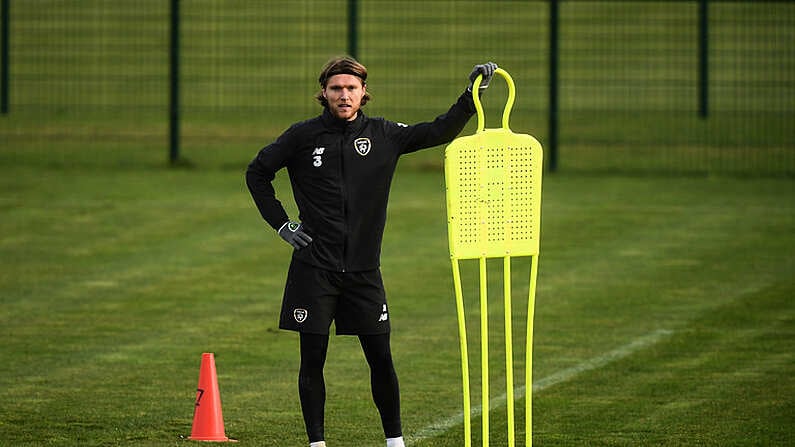 13 November 2019; Jeff Hendrick during a Republic of Ireland training session at the FAI National Training Centre in Abbotstown, Dublin. Photo by Stephen McCarthy/Sportsfile