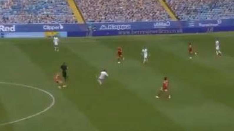 Leeds Fans Lost Their Shit At A Pablo Hernandez Pass Today