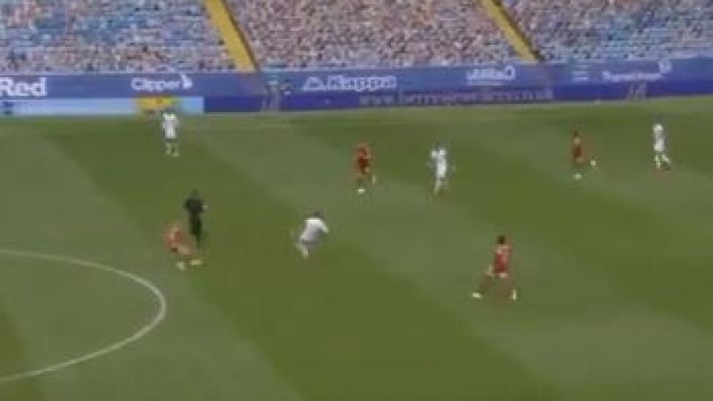 Leeds Fans Lost Their Shit At A Pablo Hernandez Pass Today