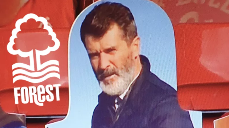 Fan Prank Sees Roy Keane With An Ice-Cream Cutout At Nottingham Forest