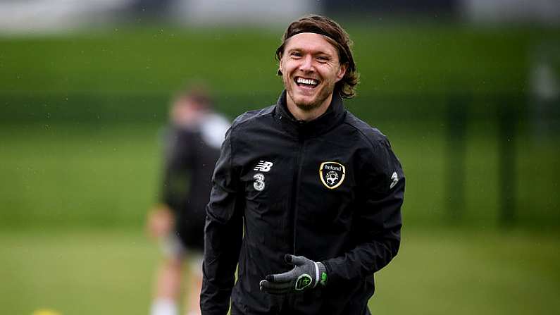 10 October 2019; Jeff Hendrick during a Republic of Ireland training session at the FAI National Training Centre in Abbotstown, Dublin. Photo by Stephen McCarthy/Sportsfile