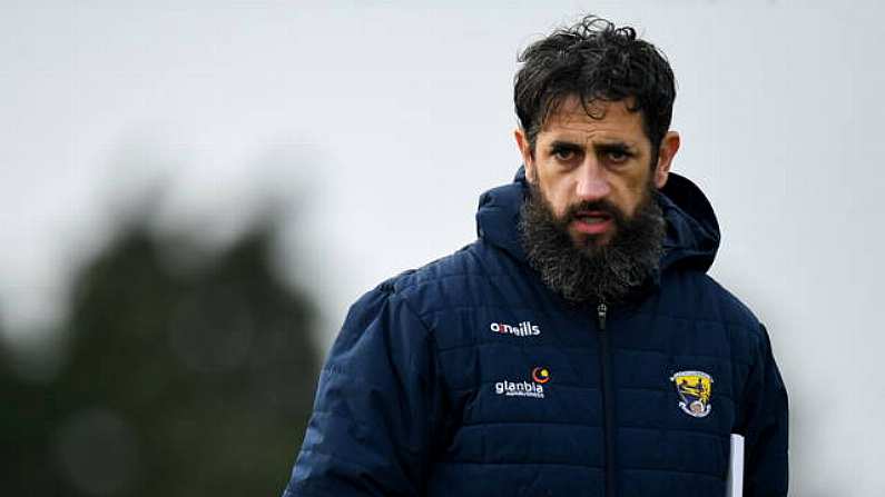 14 December 2019; Wexford manager Paul Galvin during the 2020 O'Byrne Cup Round 2 match between Wexford and Laois at St Patrick's Park in Enniscorthy, Wexford. Photo by Eoin Noonan/Sportsfile