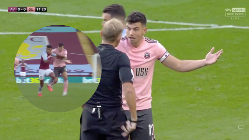 Watch: John Egan Harshly Sent Off 11 Minutes Into Aston Villa Clash