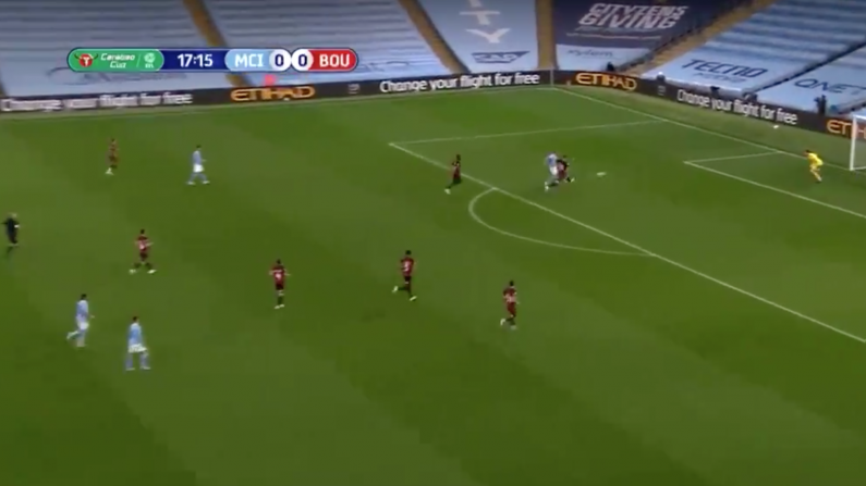 Watch: Rory Delap's Son Scores Carabao Cup Screamer For Manchester City